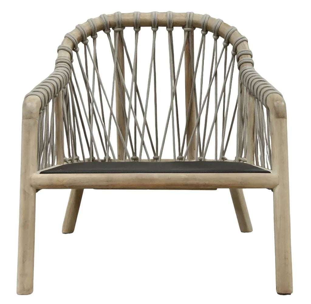 Laguna Wood Framed Patio Chair-Outdoor Accent Chairs-Artesia-LOOMLAN