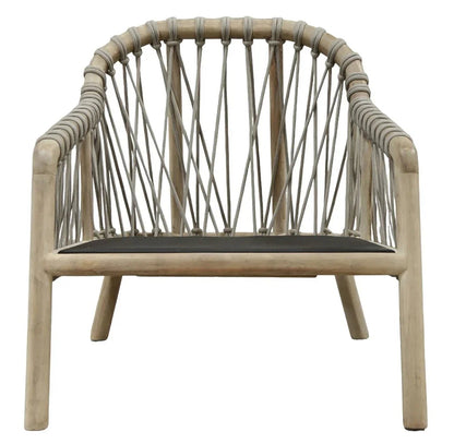 Laguna Wood Framed Patio Chair-Outdoor Accent Chairs-Artesia-LOOMLAN