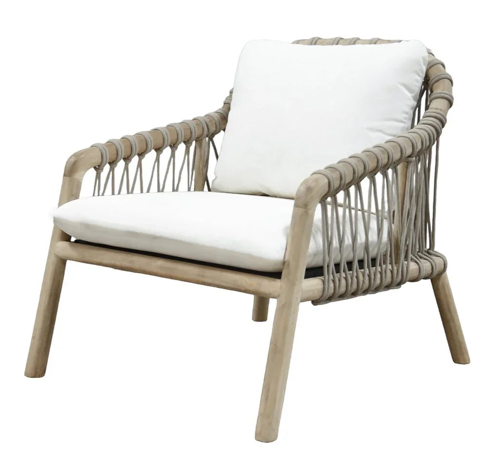 Laguna Wood Framed Patio Chair-Outdoor Accent Chairs-Artesia-LOOMLAN
