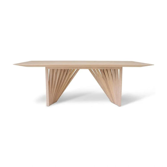 Laguna Wooden Top Rectangular Dining Table-Dining Tables-Urbia-LOOMLAN