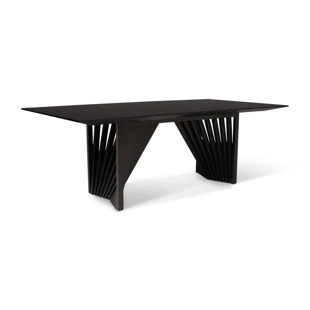 Laguna Wooden Top Rectangular Dining Table-Dining Tables-Urbia-LOOMLAN