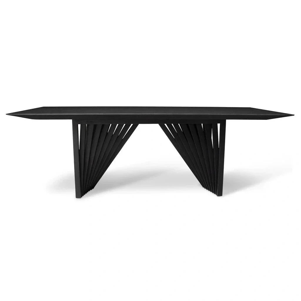 Laguna Wooden Top Rectangular Dining Table-Dining Tables-Urbia-LOOMLAN