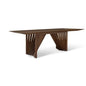 Laguna Wooden Top Rectangular Dining Table-Dining Tables-Urbia-Nogal-LOOMLAN