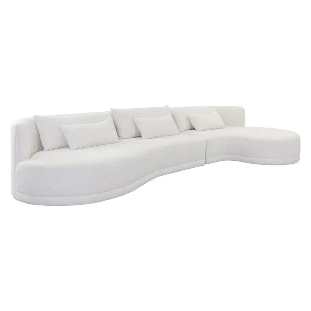 Laken Fabric Sofa Chaise-Modular Sofas-SUNPAN-Right Facing-LOOMLAN