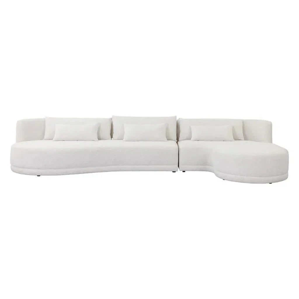 Laken Fabric Sofa Chaise-Modular Sofas-SUNPAN-LOOMLAN