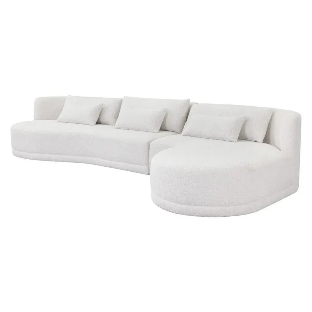 Laken Fabric Sofa Chaise-Modular Sofas-SUNPAN-LOOMLAN
