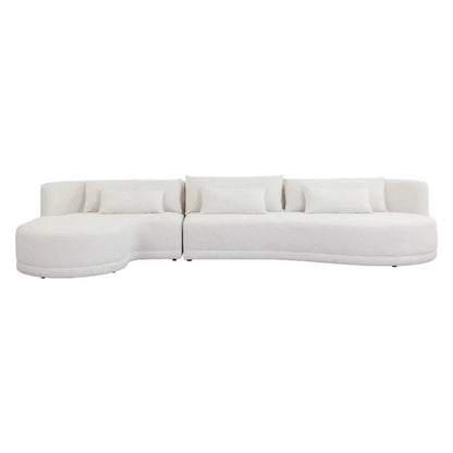 Laken Fabric Sofa Chaise-Modular Sofas-SUNPAN-LOOMLAN