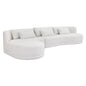 Laken Fabric Sofa Chaise-Modular Sofas-SUNPAN-Left Facing-LOOMLAN