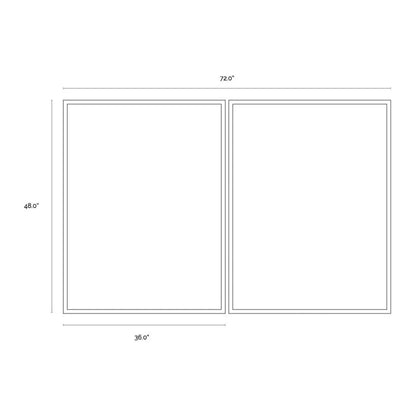 Lakeside Views 2PC Hand - Painted Wall Art - LOOMLAN - SUNPAN - Canvas Art