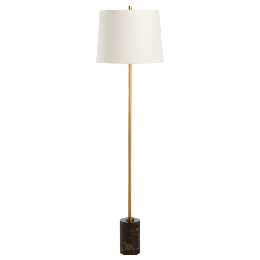 Lambeth Contemporary Floor Lamp-Floor Lamps-Chelsea House-Dark Brown-LOOMLAN