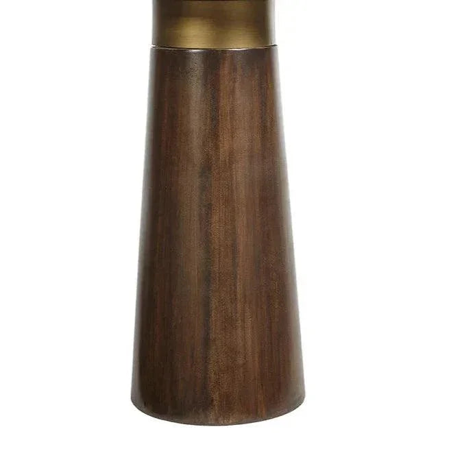 Lamont Side Table Black Glass & Concrete Base - LOOMLAN - SUNPAN - Side Tables