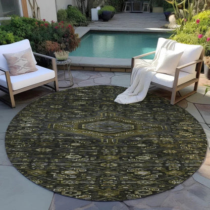 Lamoria Gray Washable Indoor - Outdoor Rug - LOOMLAN - LOOMLAN Rugs - Outdoor Rugs