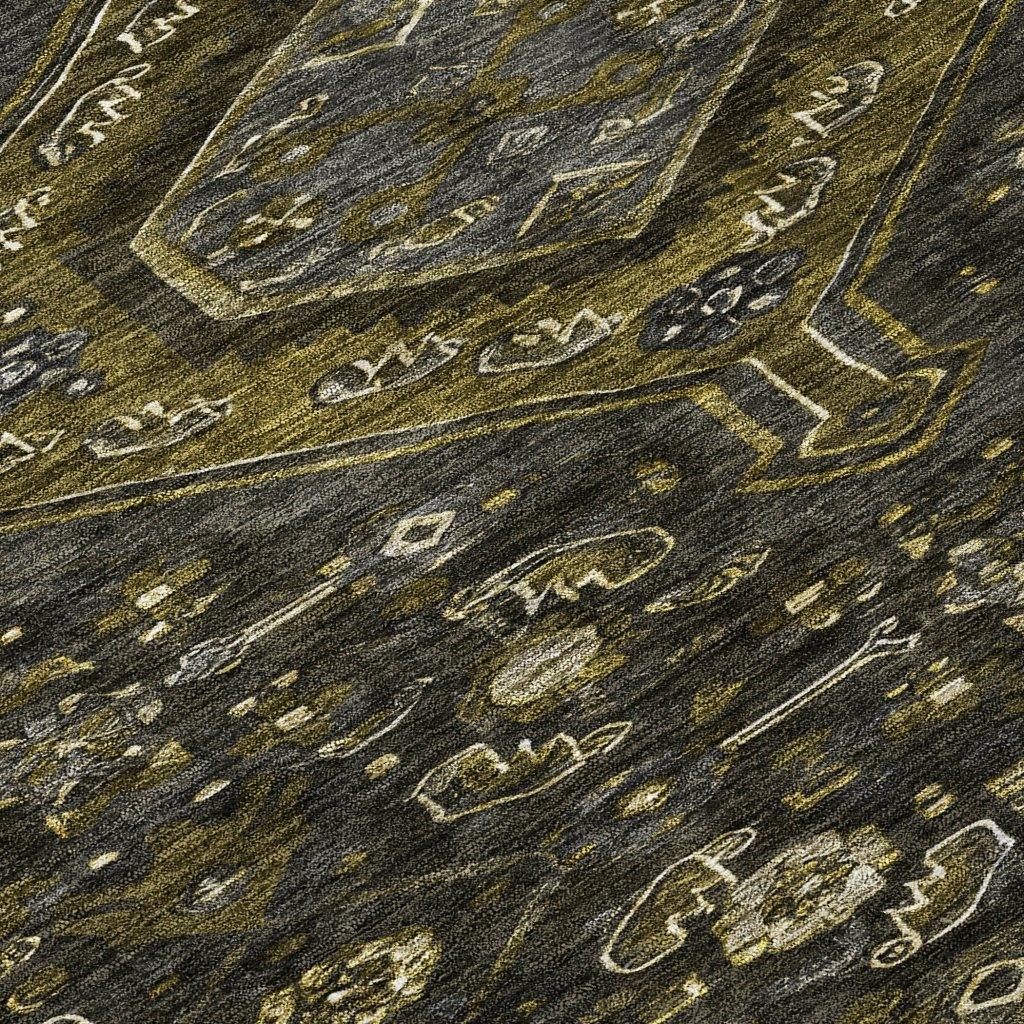 Lamoria Gray Washable Indoor - Outdoor Rug - LOOMLAN - LOOMLAN Rugs - Outdoor Rugs