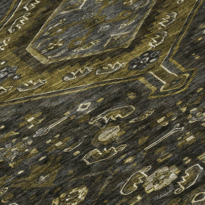 Lamoria Gray Washable Indoor - Outdoor Rug - LOOMLAN - LOOMLAN Rugs - Outdoor Rugs