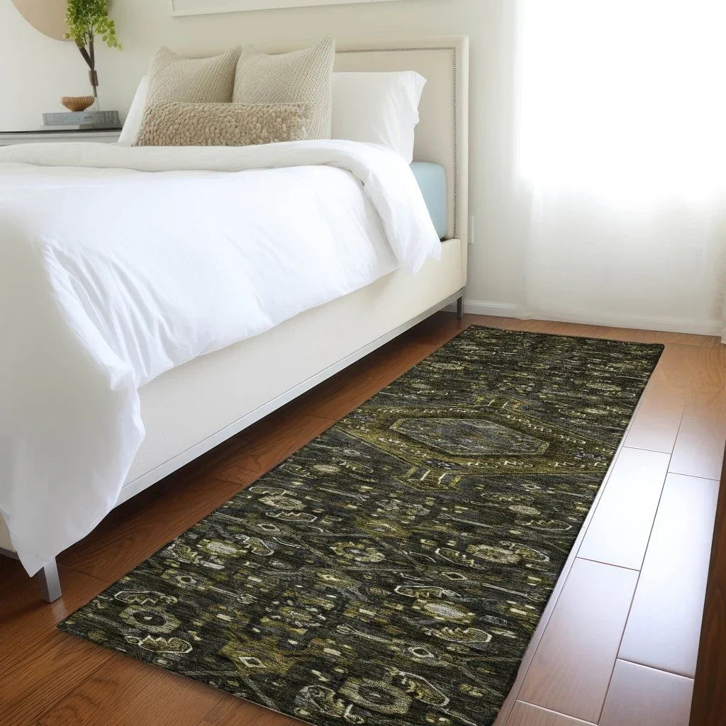 Lamoria Gray Washable Indoor - Outdoor Rug - LOOMLAN - LOOMLAN Rugs - Outdoor Rugs