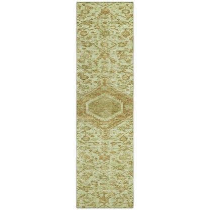 Lamoria Green Washable Indoor - Outdoor Rug - LOOMLAN - LOOMLAN Rugs - Outdoor Rugs