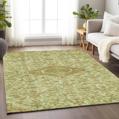 Lamoria Green Washable Indoor - Outdoor Rug - LOOMLAN - LOOMLAN Rugs - Outdoor Rugs