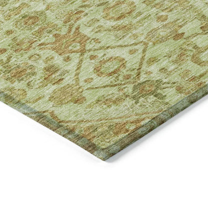 Lamoria Green Washable Indoor - Outdoor Rug - LOOMLAN - LOOMLAN Rugs - Outdoor Rugs