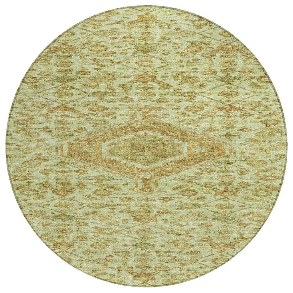 Lamoria Green Washable Indoor - Outdoor Rug - LOOMLAN - LOOMLAN Rugs - Outdoor Rugs