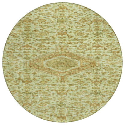 Lamoria Green Washable Indoor - Outdoor Rug - LOOMLAN - LOOMLAN Rugs - Outdoor Rugs