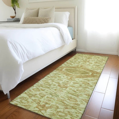 Lamoria Green Washable Indoor - Outdoor Rug - LOOMLAN - LOOMLAN Rugs - Outdoor Rugs