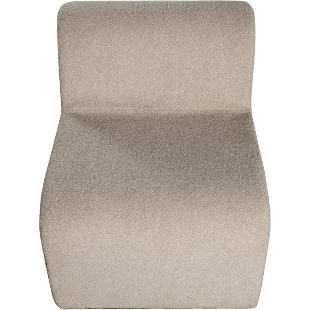 Lana Camel Looped Shearling Accent Chair - LOOMLAN - Diamond Sofa - Accent Chairs