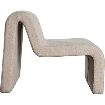Lana Camel Looped Shearling Accent Chair - LOOMLAN - Diamond Sofa - Accent Chairs