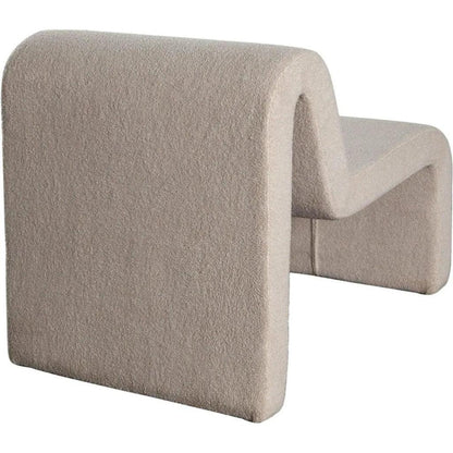 Lana Camel Looped Shearling Accent Chair - LOOMLAN - Diamond Sofa - Accent Chairs