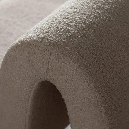 Lana Camel Looped Shearling Accent Chair - LOOMLAN - Diamond Sofa - Accent Chairs