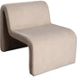 Lana Camel Looped Shearling Accent Chair - LOOMLAN - Diamond Sofa - Accent Chairs