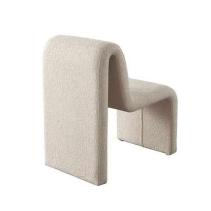 Lana Camel Looped Shearling Fabric Dining Chair - LOOMLAN - Diamond Sofa - Dining Chairs