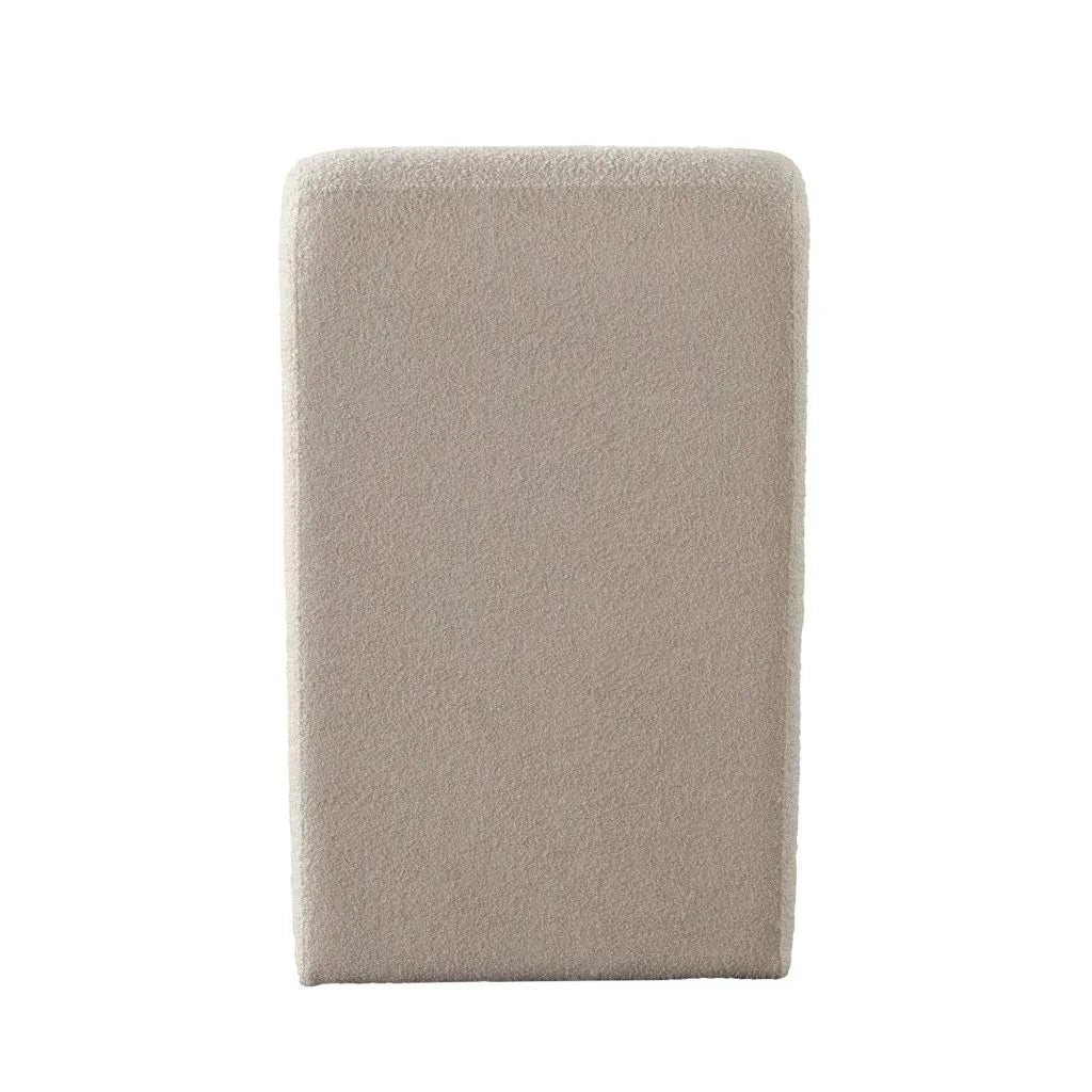 Lana Camel Looped Shearling Fabric Dining Chair - LOOMLAN - Diamond Sofa - Dining Chairs