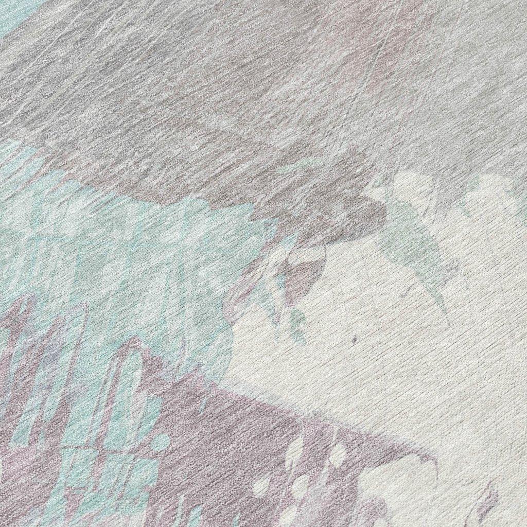 Lanariyah Blue Washable Indoor - Outdoor Rug - LOOMLAN - LOOMLAN Rugs - Outdoor Rugs