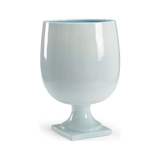 Lancaster Baby Blue Glazed Porcelain Vase - LOOMLAN - Chelsea House - Vases & Jars