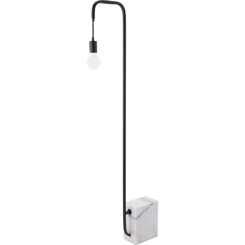 Lancia Floor Lamp Black-Floor Lamps-Zuo Modern-LOOMLAN