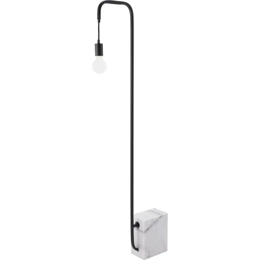 Lancia Floor Lamp Black-Floor Lamps-Zuo Modern-LOOMLAN