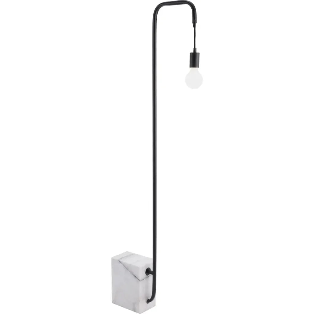 Lancia Floor Lamp Black-Floor Lamps-Zuo Modern-LOOMLAN