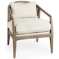 Landon Cream Fabric Accent Chair