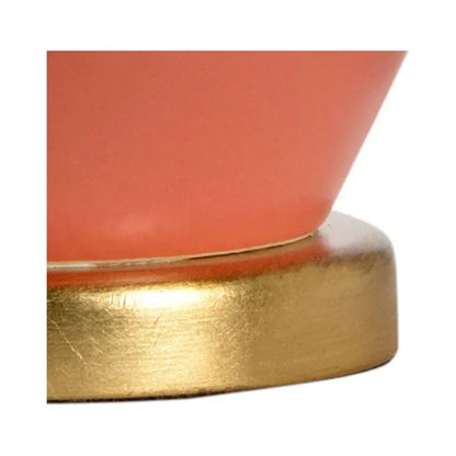 Landover Coral Matte Glazed Ceramic Table Lamp - LOOMLAN - Chelsea House - Table Lamps