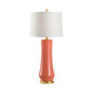 Landover Coral Matte Glazed Ceramic Table Lamp - LOOMLAN - Chelsea House - Table Lamps
