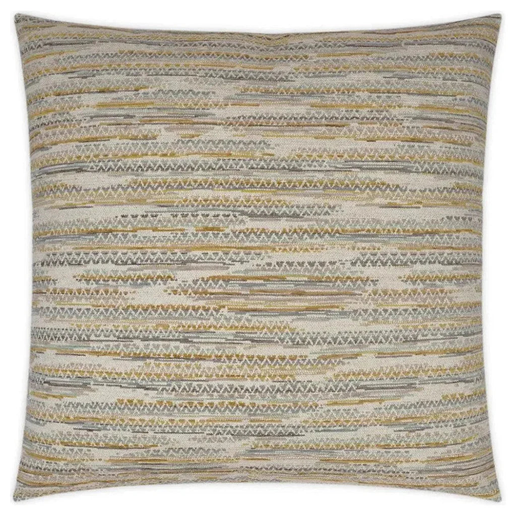Landrum Yellow Taupe Yellow Large Throw Pillow Insert - LOOMLAN - D.V. Kap - Throw Pillows