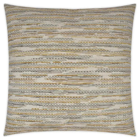 Landrum Yellow Taupe Yellow Large Throw Pillow Insert - LOOMLAN - D.V. Kap - Throw Pillows