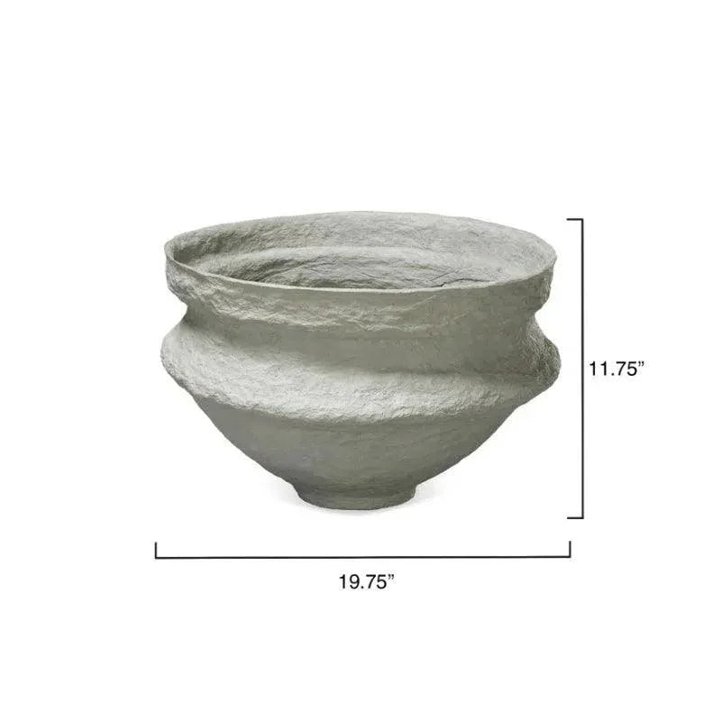 Landscape Cotton Mache Round Bowl
