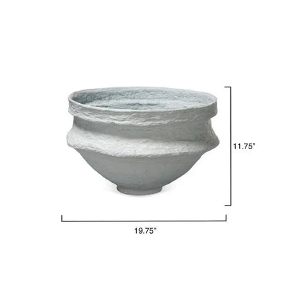 Landscape Cotton Mache Round Bowl