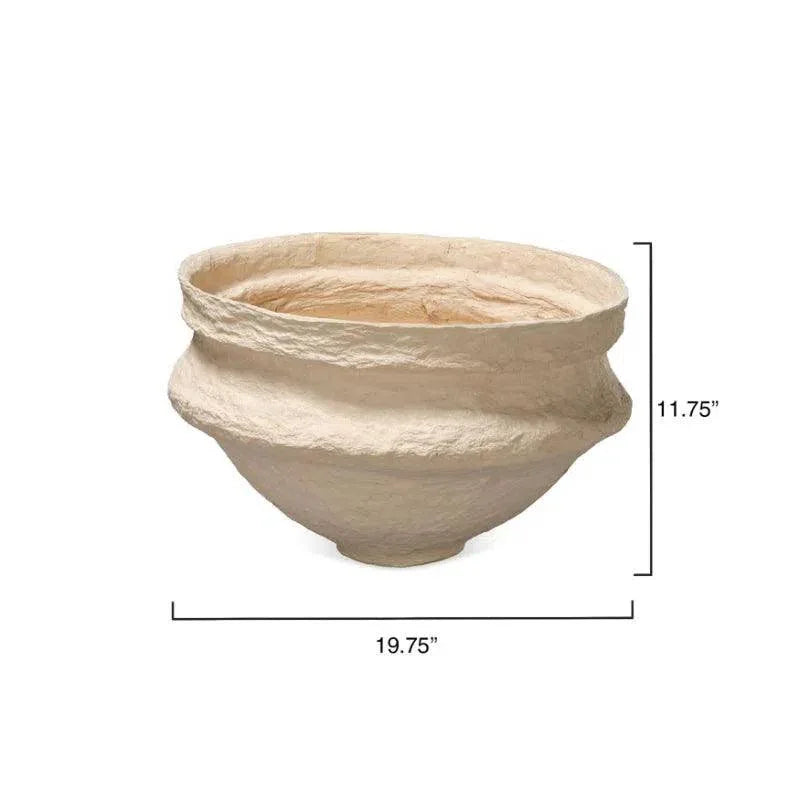 Landscape Cotton Mache Round Bowl