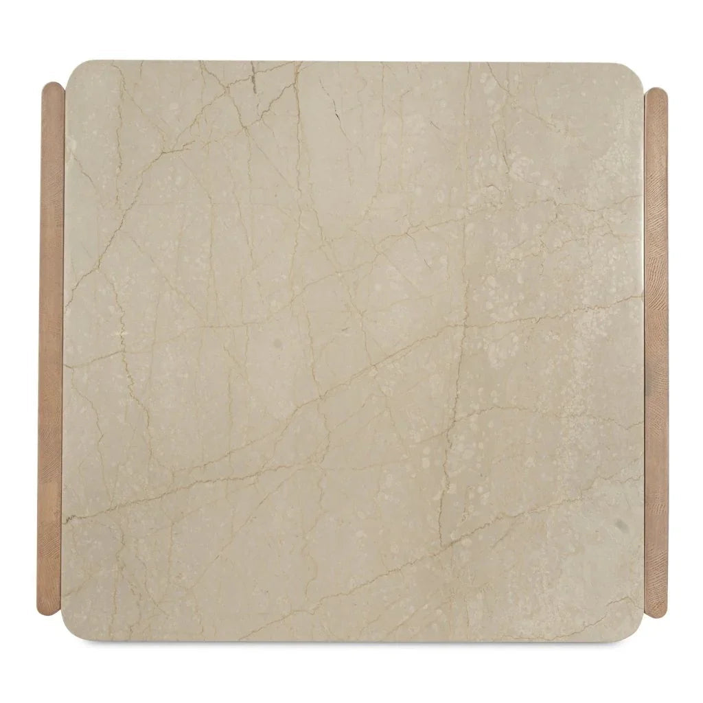 Lane Natural Oak With Marble Top Coffee Table - LOOMLAN - Moe's Home - Coffee Tables