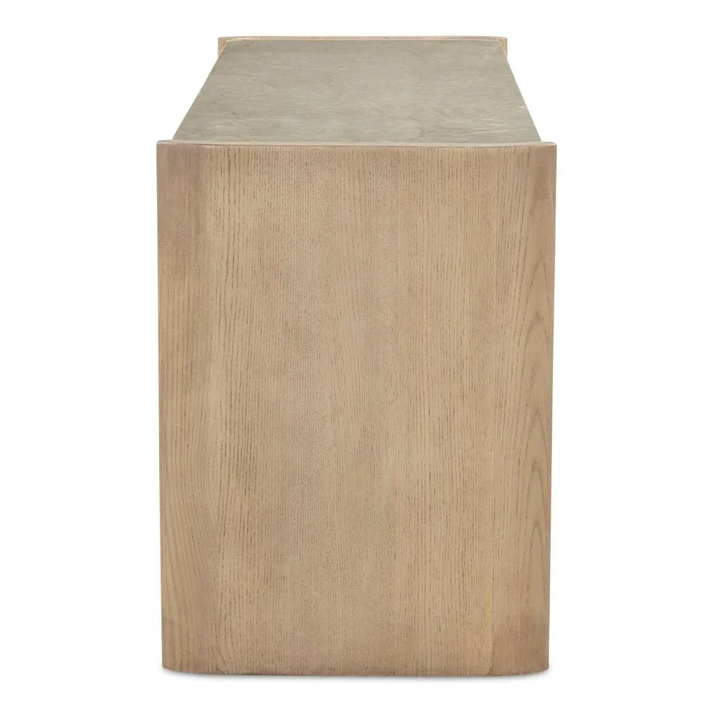 Lane Natural With Marble Top Six Drawer Dresser - LOOMLAN - Moe's Home - Dressers