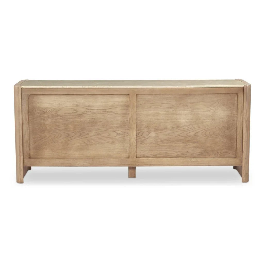 Lane Natural With Marble Top Six Drawer Dresser - LOOMLAN - Moe's Home - Dressers