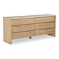 Lane Natural With Marble Top Six Drawer Dresser - LOOMLAN - Moe's Home - Dressers