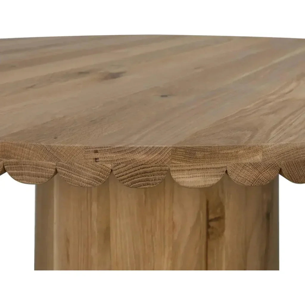 Lane Natural Wood Round Dining Table-Dining Tables-Noir-LOOMLAN